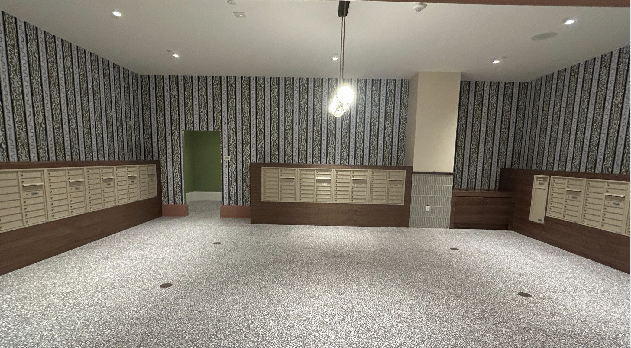 Mailroom inside Rambler Atlanta. 
